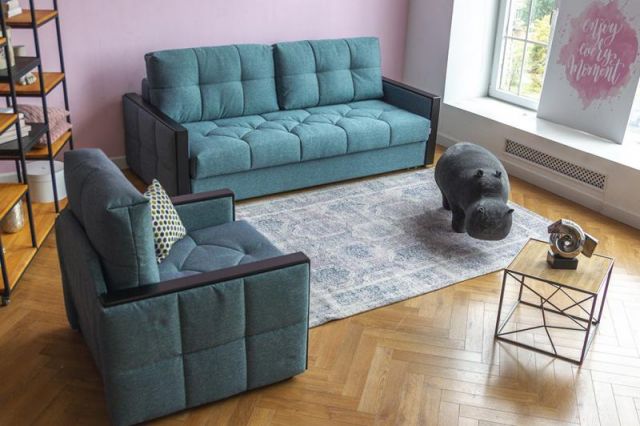 Диван Манхэттен RIVALLI R012 227x110x90 Дуб каньон фото