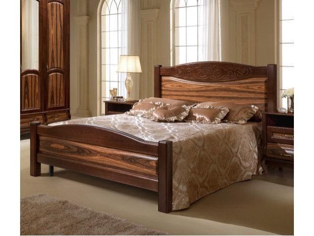 Спальня Оскар с 4-дв. Шкафом (без декора, каштан) IVNA Мебель   фото