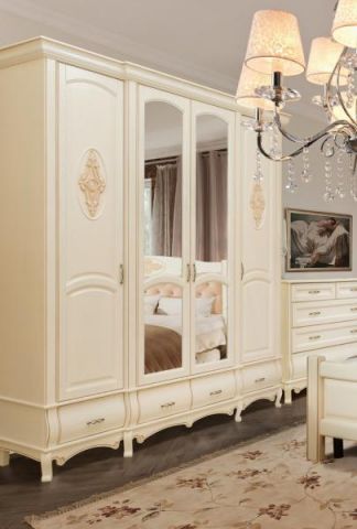 Спальня Оскар с 4-дв. Шкафом (ваниль) IVNA Мебель   фото