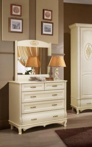 Спальня Оскар с 4-дв. Шкафом (ваниль) IVNA Мебель   фото