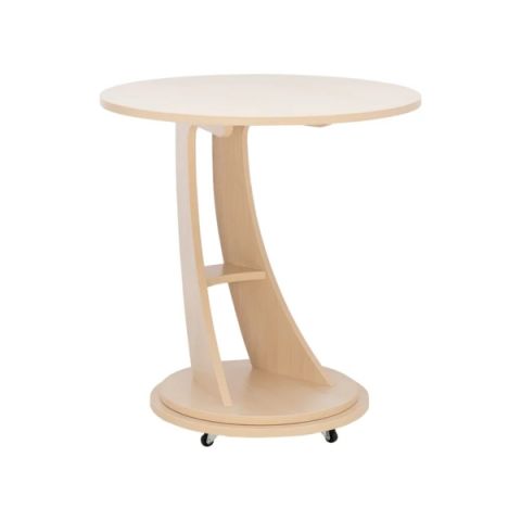 Подкатной столик Акцент 2   60x60x64 Светлый Дуб фото