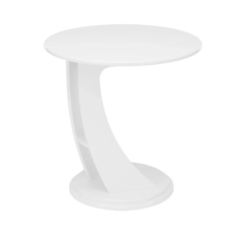 Подкатной столик Акцент 2   60x60x64 Молочный Дуб фото