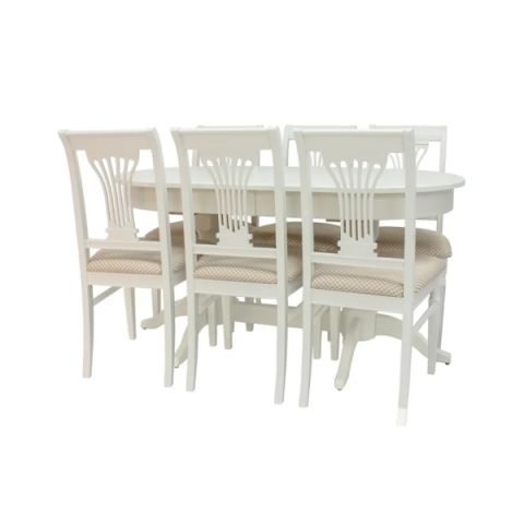 Набор обеденный комплект Leset Каролина Leset  254(+50)x184x97 фото