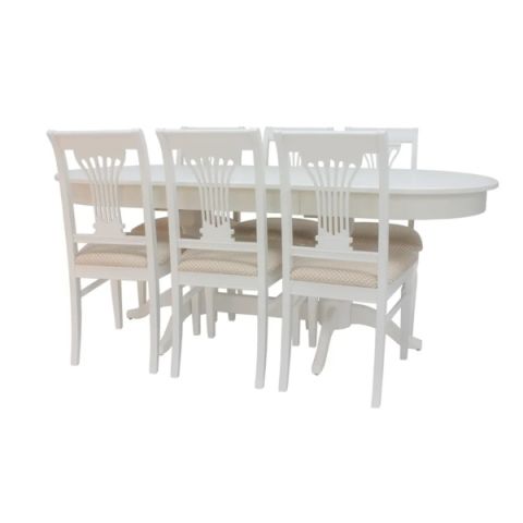 Набор обеденный комплект Leset Каролина Leset  254(+50)x184x97 фото