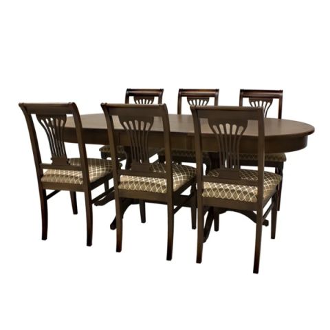 Набор обеденный комплект Leset Каролина Leset  254(+50)x184x97 фото