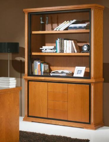 Книжный шкаф 381 IDC 381 150x37x210 Cerezo фото