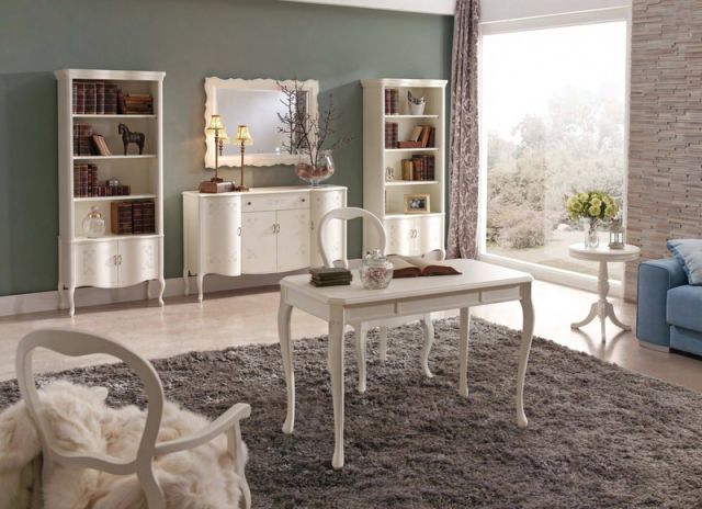 Книжный шкаф 725.000.P Panamar 725.000.P 78x38x187 Белый/Blanco фото