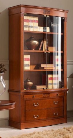 Книжный шкаф 825.001/835.P Panamar 825.001/835.P 102x46x201 Орех/Nogal фото