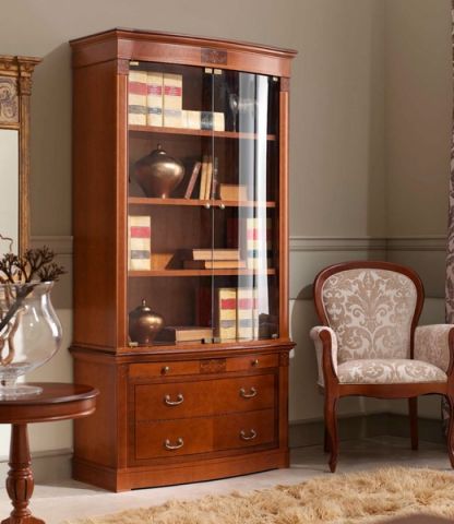 Книжный шкаф 825.001/835.P Panamar 825.001/835.P 102x46x201 Орех/Nogal фото