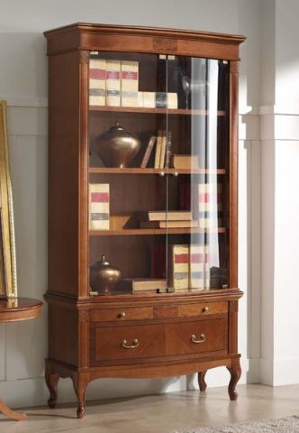 Книжный шкаф 825.001/885.P Panamar 825.001/885.P 102x46x201 Орех/Nogal фото