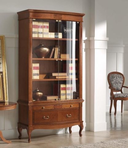 Книжный шкаф 825.001/885.P Panamar 825.001/885.P 102x46x201 Орех/Nogal фото