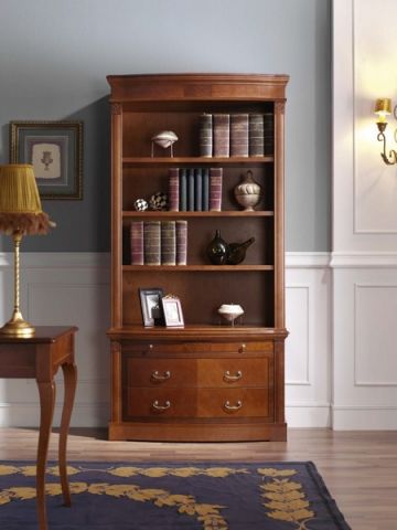 Книжный шкаф 825/835.P Panamar 825/835.P 102x46x201 Орех/Nogal фото