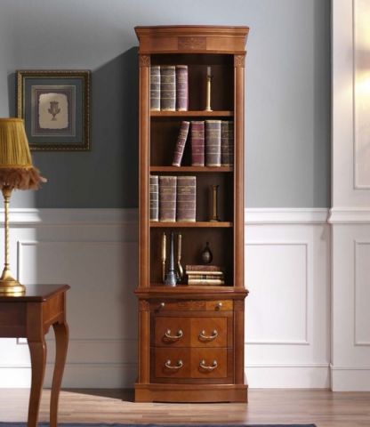 Книжный шкаф 827/837.P Panamar 827/837.P 62x44x201 Орех/Nogal фото