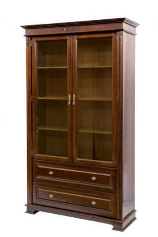 Книжный шкаф М1307 Littmebel M1307 122x44x210 Орех фото