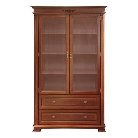 Книжный шкаф М1307 Littmebel M1307 122x44x210 Орех фото