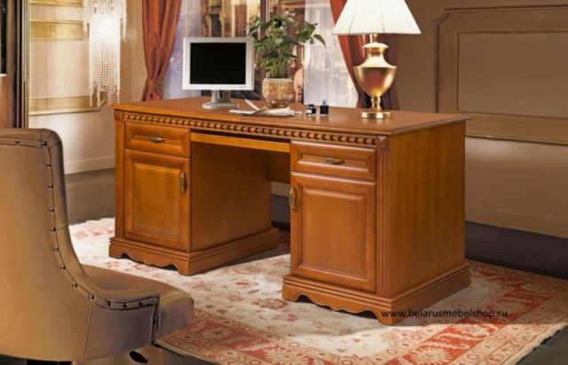 Письменный стол Афина 2 тумб. IVNA Мебель И010.32 79x72x167 давиль фото