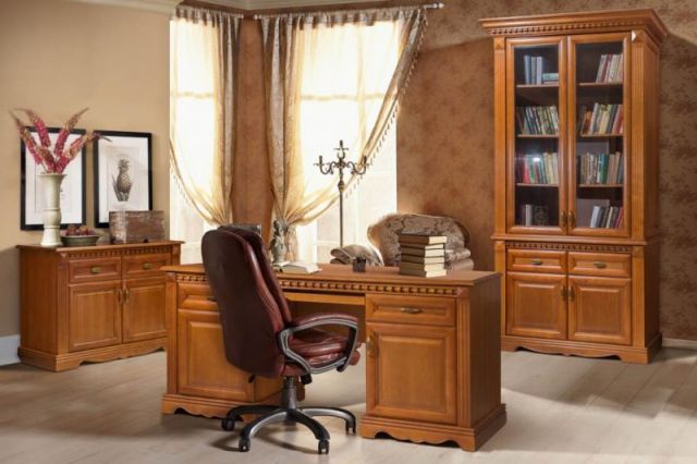 Письменный стол Афина 2 тумб. IVNA Мебель И010.32 79x72x167 давиль фото