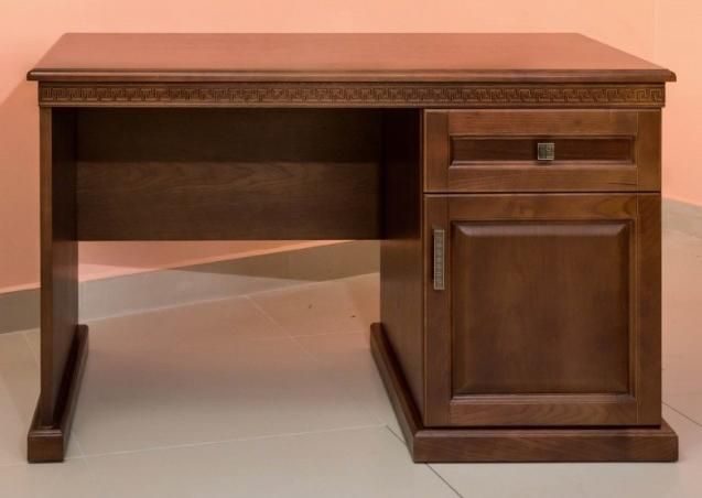 Письменный стол Олимпия 1 тумб. IVNA Мебель И010.32/О 74x70x120 каштан фото