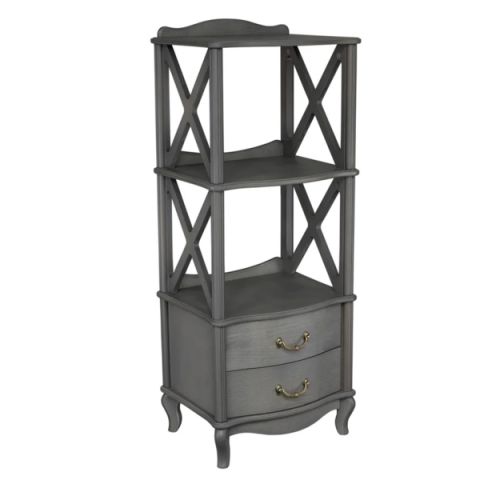 Этажерка Джульетта-2 IMPEX 1084 50x40x102 Серый Ясень фото