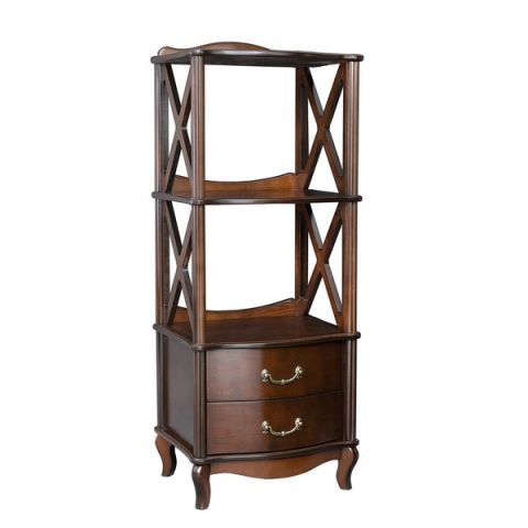 Этажерка Джульетта-2 IMPEX 1084 50x40x102 Орех фото