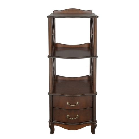 Этажерка Джульетта-2 IMPEX 1084 50x40x102 Орех фото