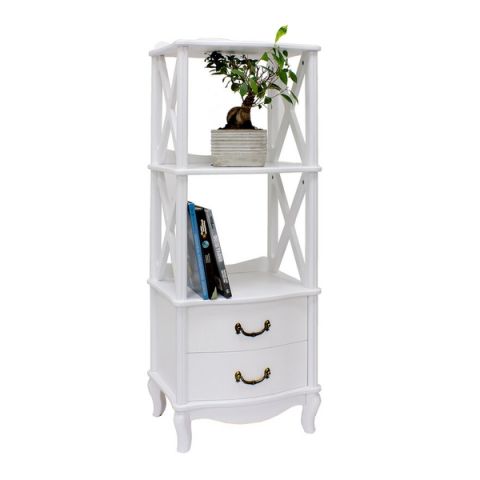 Этажерка Джульетта-2 IMPEX 1084 50x40x102 Молочный Дуб фото