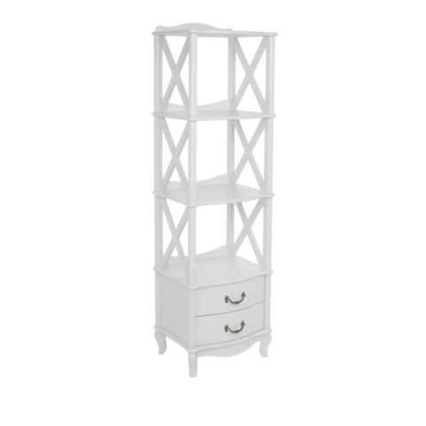 Этажерка Джульетта-3 IMPEX 1085 50x40x157 Молочный Дуб фото