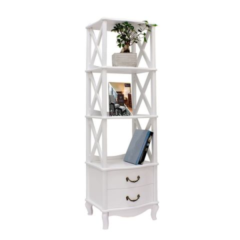 Этажерка Джульетта-3 IMPEX 1085 50x40x157 Молочный Дуб фото