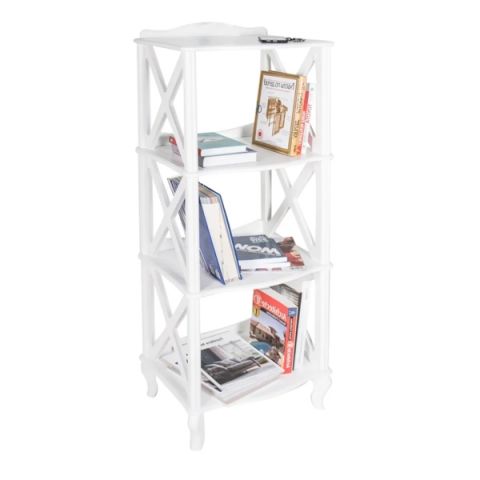 Этажерка-стеллаж Джульетта-3 IMPEX 1088 49x40x132 Светлый Дуб фото