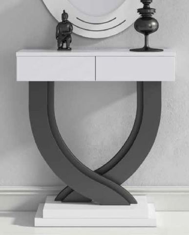 Консоль NORA 667 Blanco mate/Grafito Disemobel 667 NORA 85x28x77 Blanco mate/Grafito фото