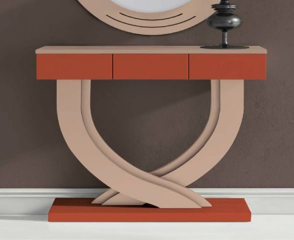 Консоль NORA 672 Almendra/Teja Disemobel NORA 672 Almendra/Teja 85x28x114 Blanco фото