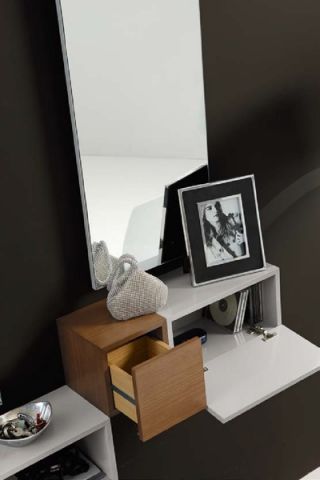 Консоль подвесная с ящиком 138 Disemobel 138 20x23x20 Nogal Americano фото