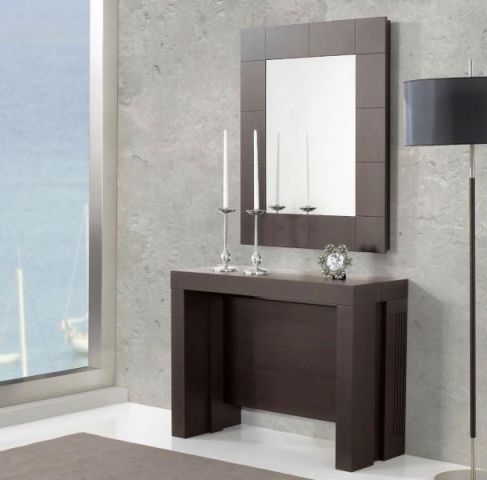 Консоль трансформер 240x90 368 Disemobel 368 75x40-240x90 Nogal-11 фото